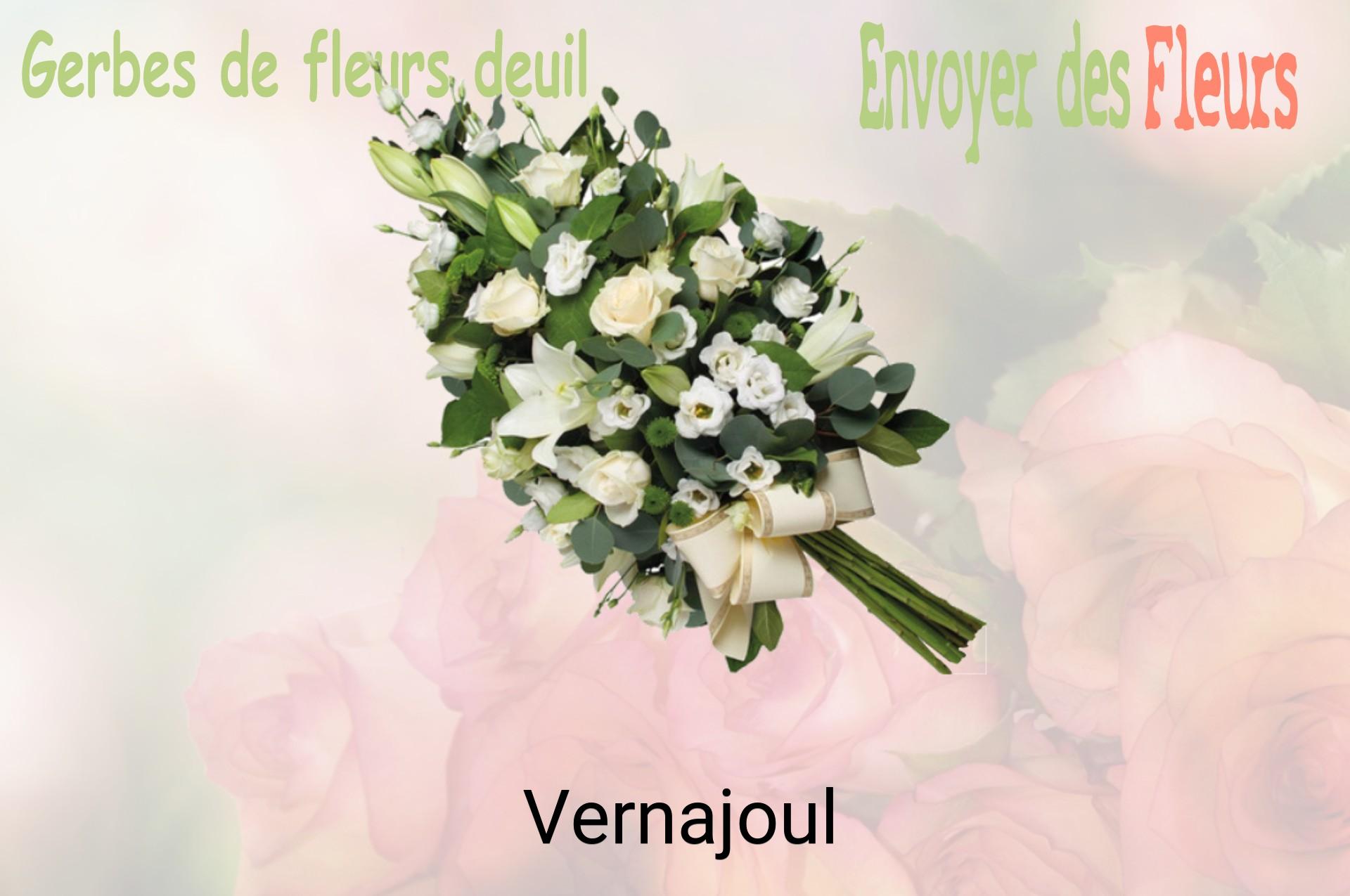 Gerbe de fleurs de deuil livrée à Vernajoul